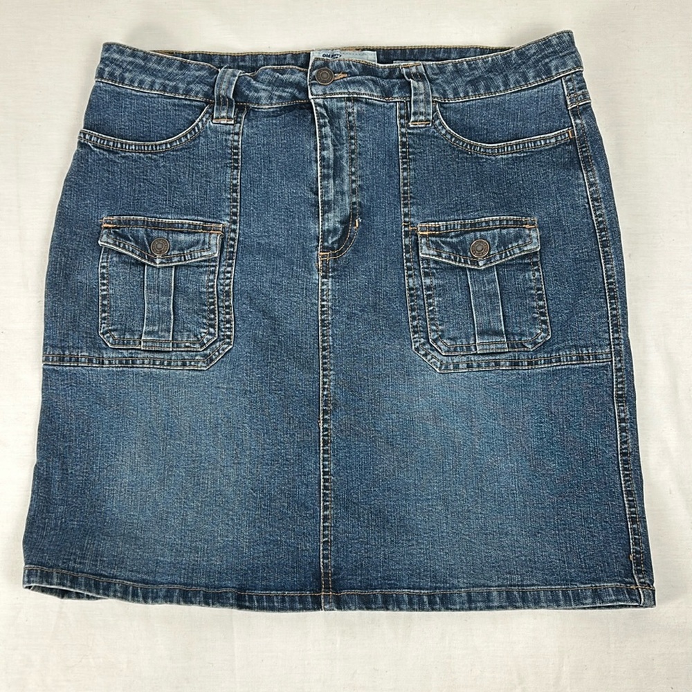 Old Navy Blue Jeans Stretch Denim Skirt, size 12